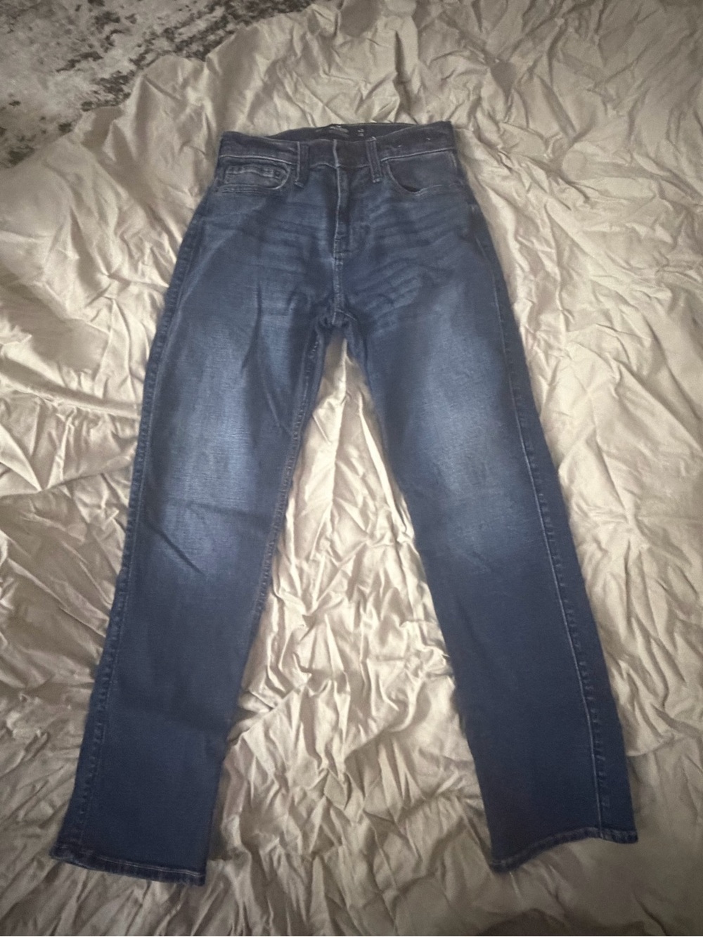 Hollister Classic Men’s Dark Blue athletic slim Straight-Leg Jeans
